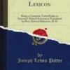 An English-Hebrew Lexicon