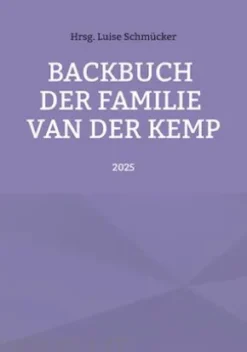 Backbuch der Familie van der Kemp