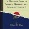Business Documents of Murashu Sons of Nippur, Dated in the Reign of Darius II