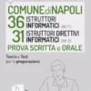 CONCORSO COMUNE DI NAPOLI 36 ISTRUTTORI INFORMATICI (INF/C) 31 ISTRUTTORI DIRETTIVI INFORMATICI (INF/D) Secondaria di I e II grado