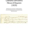 Gaetano Donizettis Messa di Requiem (1835)