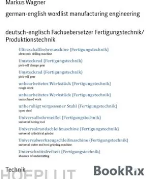 german-english wordlist manufacturing engineering