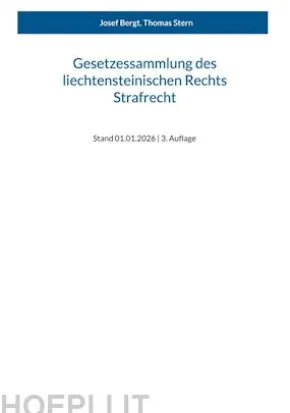 Gesetzessammlung des liechtensteinischen Rechts - Strafrecht