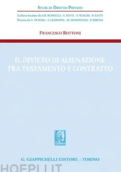Il divieto di alienazione tra testamento e contratto - e-Book