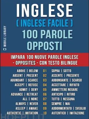 Inglese ( Inglese Facile ) 100 Parole - Opposti
