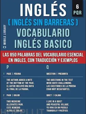 Inglés (Inglés Sin Barreras) Vocabulario Inglés Basico - 6 - PQR