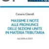 Massime e Note delle pronunce delle Sezioni Unite in materia tributaria