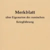 Merkblatt über Eigenarten der russischen Kriegführung 1941