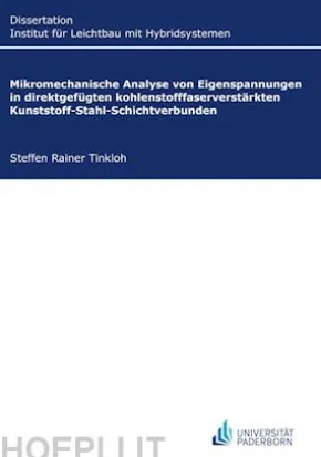 Mikromechanische Analyse von Eigenspannungen in direktgefügten kohlenstofffaserverstärkten Kunststoff-Stahl-Schichtverbunden