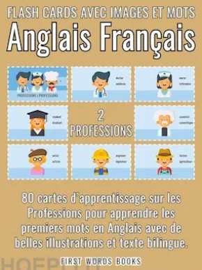 2 - Professions - Flash Cards avec Images et Mots Anglais Français