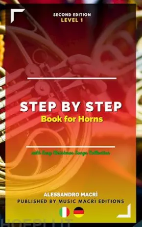 STEP by STEP Book for Horns Level 1 Italian/German